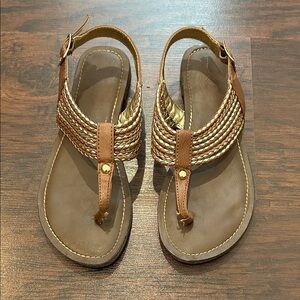 Merona Brown Braided Women's Sandals Sz 7